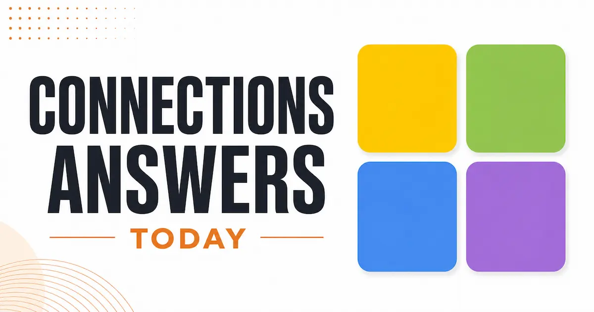 Connections answers today preview